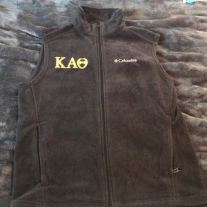 Grey kappa alpha theta Columbia vest. Size medium